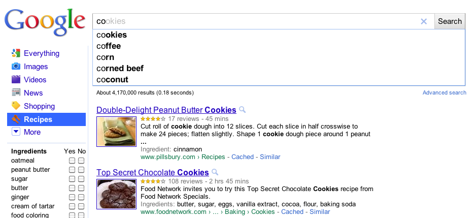 Recipe+Autocomplete