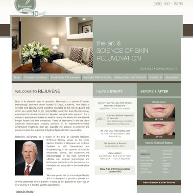 Rejuvene Website Design