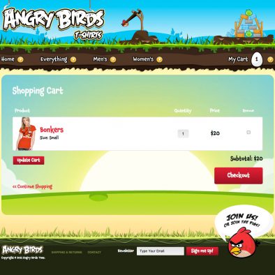 Angry Birds Cart