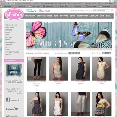 Lulus web design