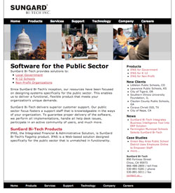 Old Sungard Website Image