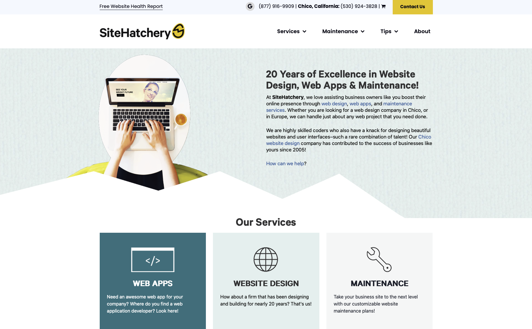 Website Design, Chico, California